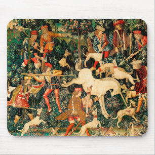 Unicorn Tapestries verteidigt mittelalterliche Myt Mousepad