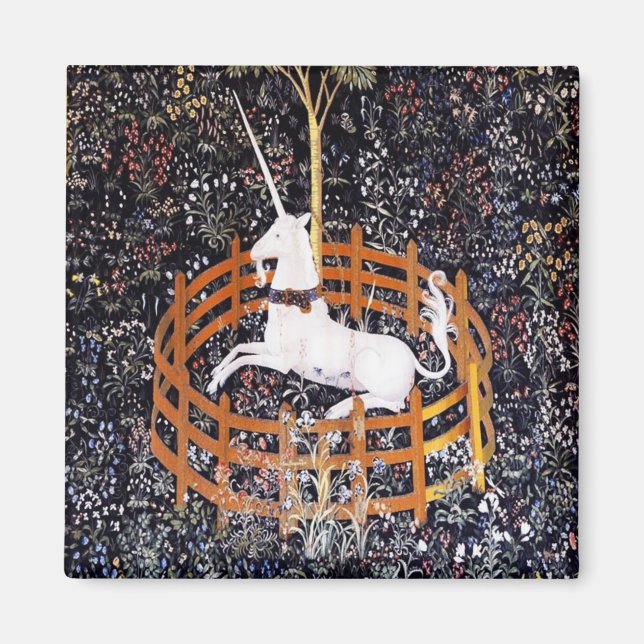 Unicorn Tapestry #7-Magnet Magnet (Vorne)