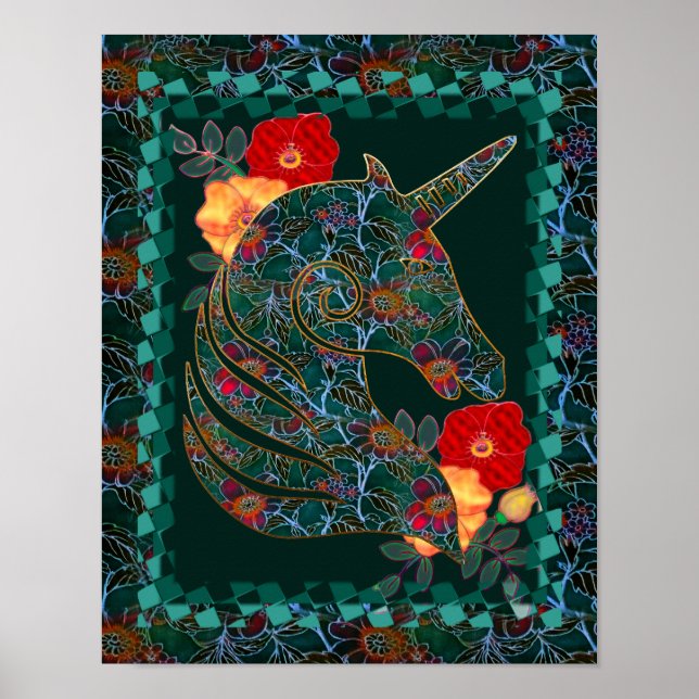 Unicorn Tapestry Poster (Vorne)