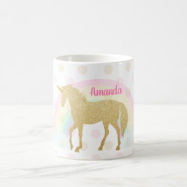 Unicorn-Tasse, Glitzerunicorn-Tasse Kaffeetasse
