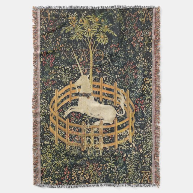 Unicorn Throw Blanket Decke (Vorderseite Vertikal)