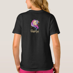 Unicorn träumt hübsche Regenbogenfarben Kinder Shi T-Shirt