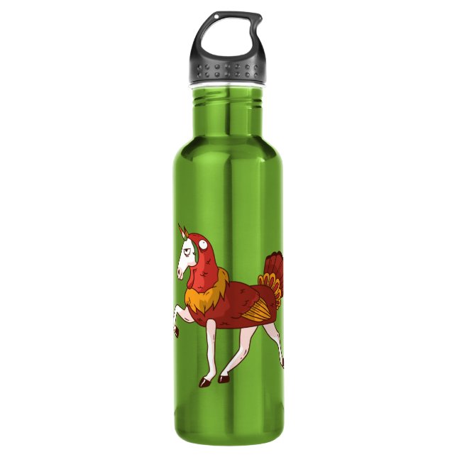 Unicorn Turkey Costume Edelstahlflasche (Vorderseite)