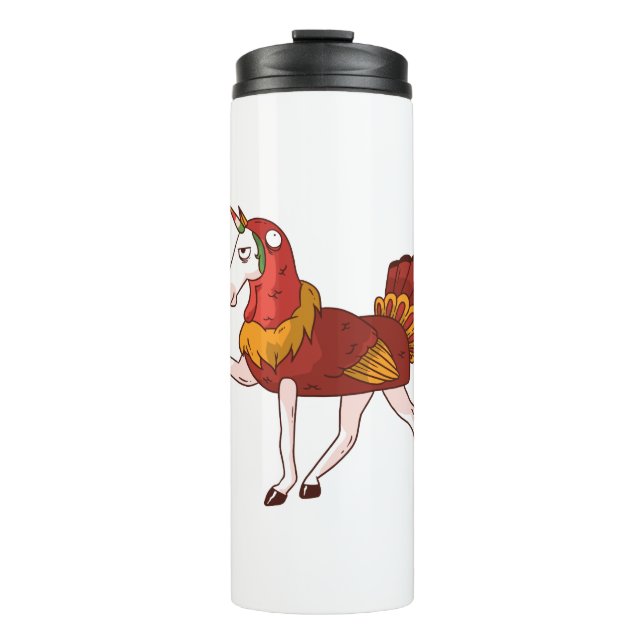 Unicorn Turkey Costume Thermosbecher (Vorderseite)