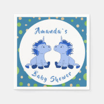 Unicorn Twin Boy Baby Shower Party