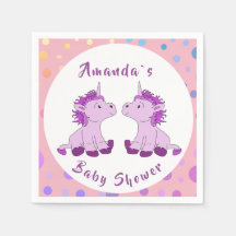 Unicorn Twin Girl Baby Shower Party