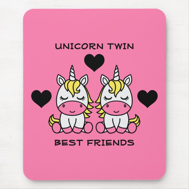 Unicorn Twin Sister Mousepad (Vorne)