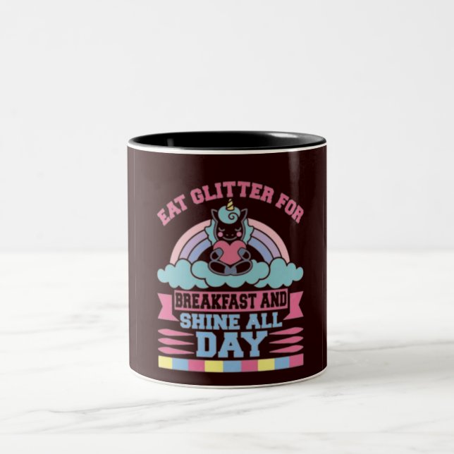 Unicorn Typografy Magic" Tasse (Mittel)