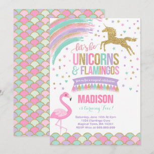 Unicorn u. einladung