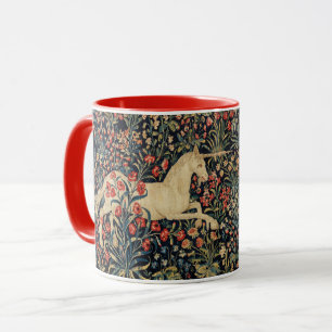 UNICORN UND DEINE, BLUME, WALDTIERE, blumenreich Tasse