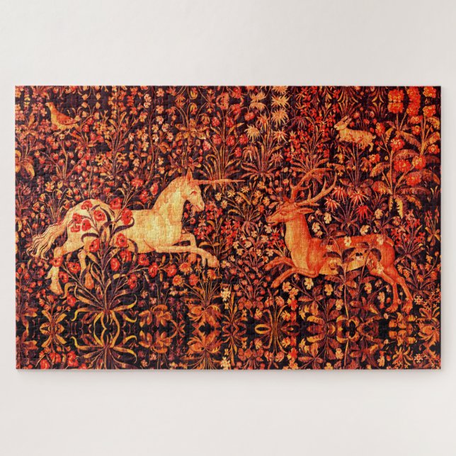 UNICORN UND DEINE, BLUME, WALDTIERE, Rote Flora (Horizontal)