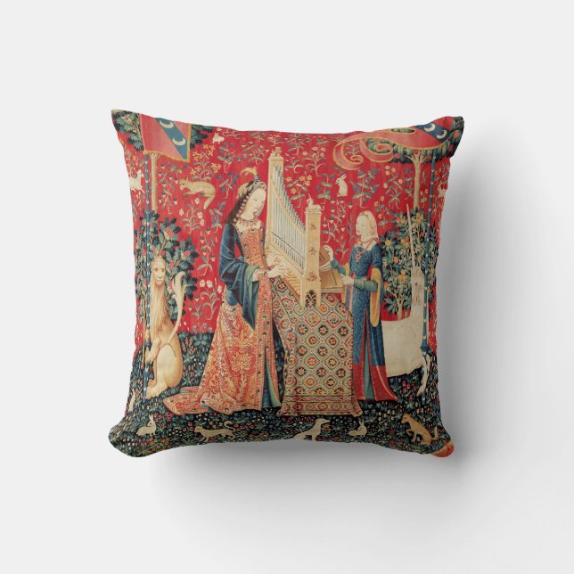 UNICORN UND LADY PLAYORGAN MIT TIEREN KISSEN (Vorderseite)