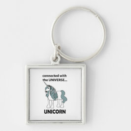 Unicorn verbunden mit dem Universum Unicorn Schlüsselanhänger