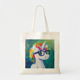 Unicorn-Verschleißbrillen-Malerei Tragetasche