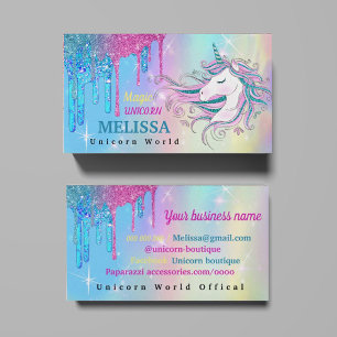 Unicorn-Visitenkarte Visitenkarte