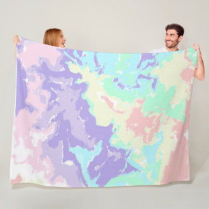 Unicorn Wasserfarbenpasten Fleecedecke
