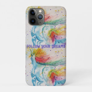 Unicorn Watercolor Malerei Regenbogen Girls comuna Case-Mate iPhone Hülle
