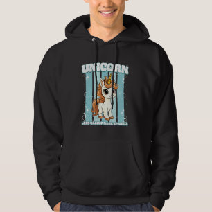 Unicorn Weniger Galopp Frische Pasta machen Hoodie