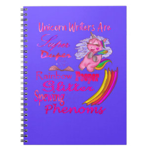 Unicorn Writer sind Super Duper Notizblock