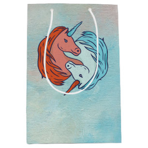 Unicorn Yin Yang Mittlere Geschenktüte
