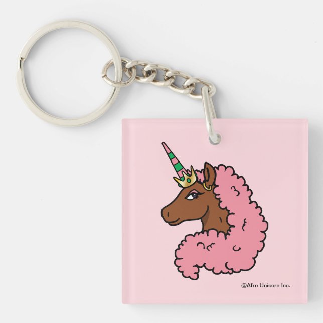 Unicorne Afro Rose clair (Devant)