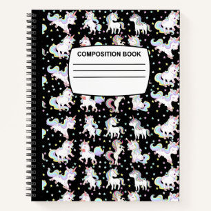 Unicorne Carnet de composition spirale