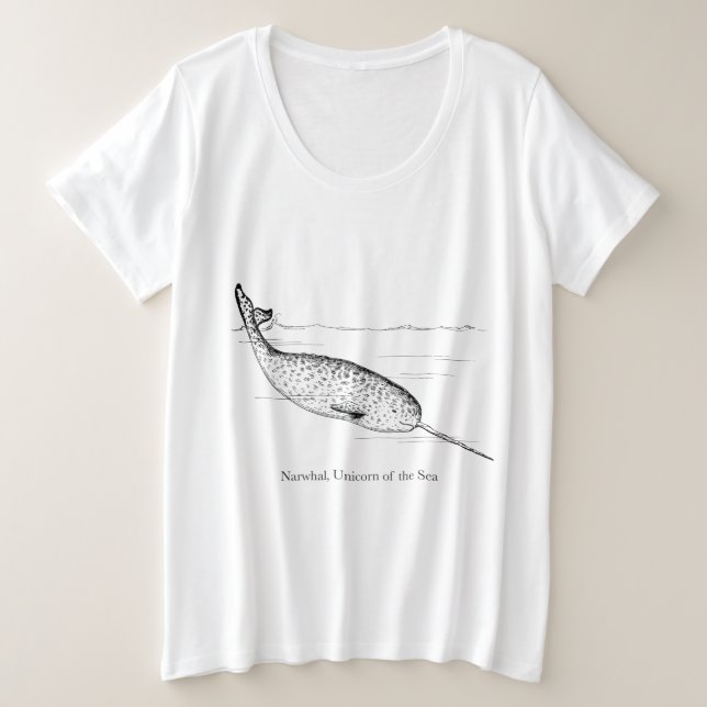 Unicorne de baleine de Narwhal de la mer (Design devant)