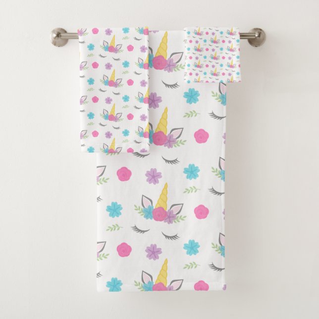 Unicorne florale Face Motif enfants (En situation)