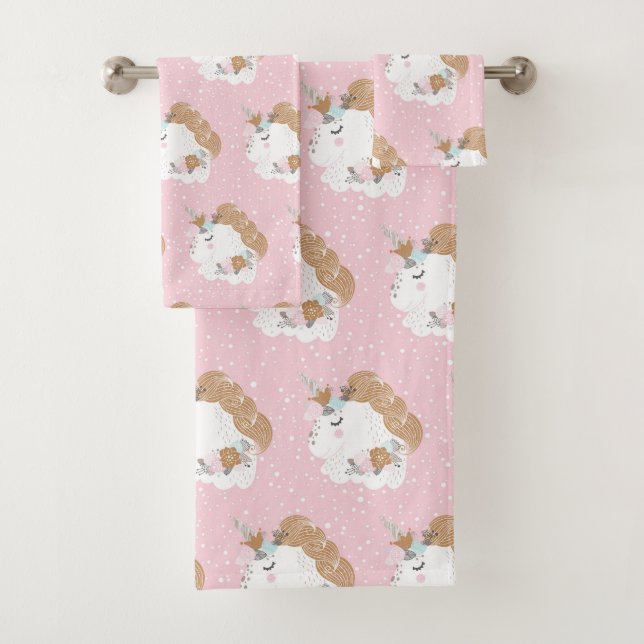 Unicorne lunaire Motif rose (En situation)