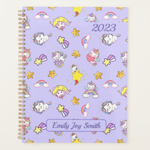 Unicorne Rainbow Star Lumière Purple Thème