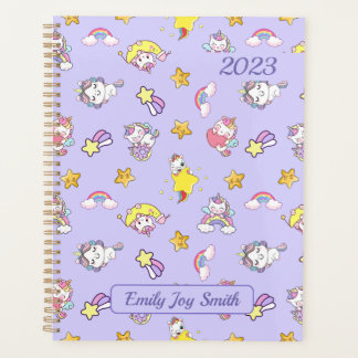 Unicorne Rainbow Star Lumière Purple Thème