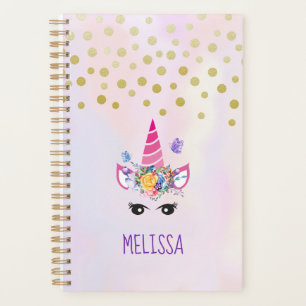 Unicorne tendance avec Fleurs Papillons & Confetti