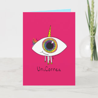 Unicornea - Rainbow Unicorn Eye Grußkarte Karte