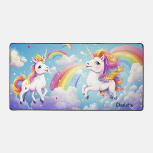 Unicornes colorées mignonnes Rainbows Girly Person