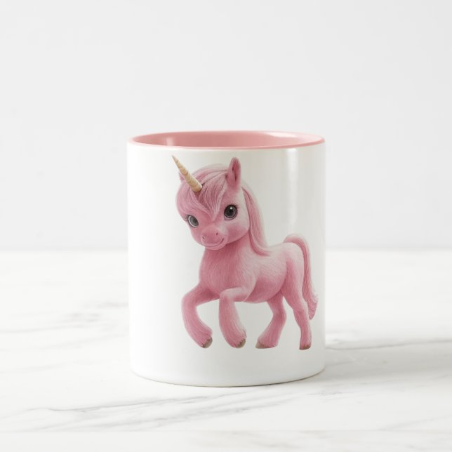 Unicornio Zweifarbige Tasse (Mittel)