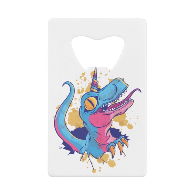 Unicornisaurus Geldbeutel Flaschenöffner (Vorderseite)
