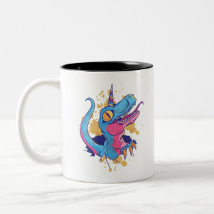Unicornisaurus Zweifarbige Tasse