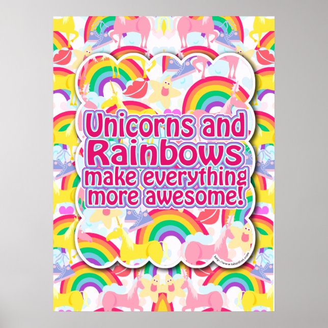 Unicorns and Rainbows The Poster! Poster (Vorne)