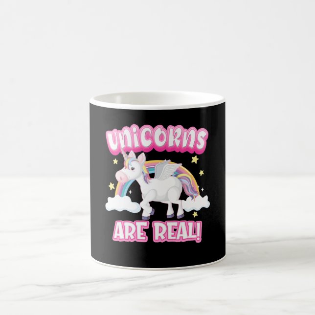 Unicorns Are Real Kaffeetasse (Mittel)