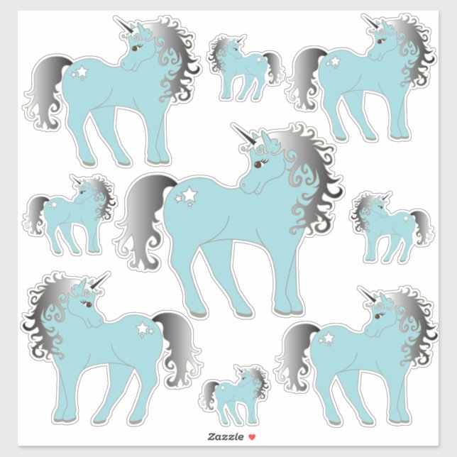 Unicorns Aufkleber (Blatt)