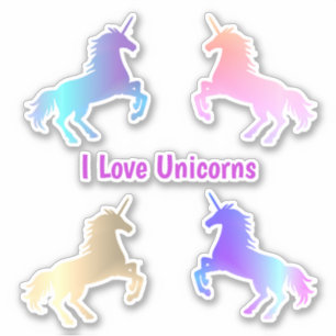 Unicorns Custom Cut Vinyl Stickers Aufkleber