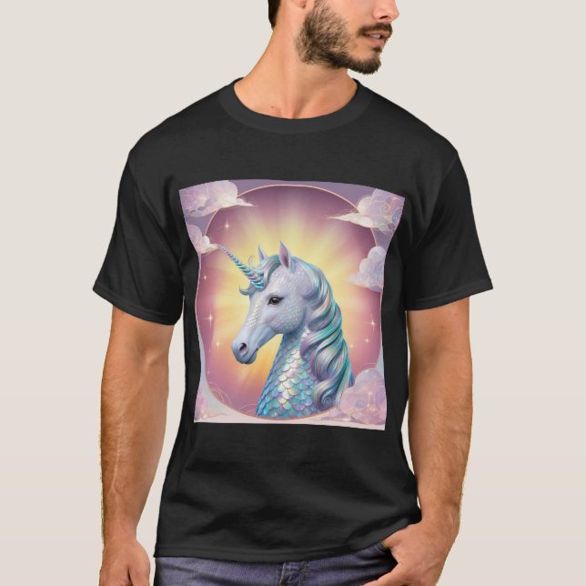 Unicorns & Dragons Kunst - Fantasiegestaltung T-Shirt (Vorderseite)