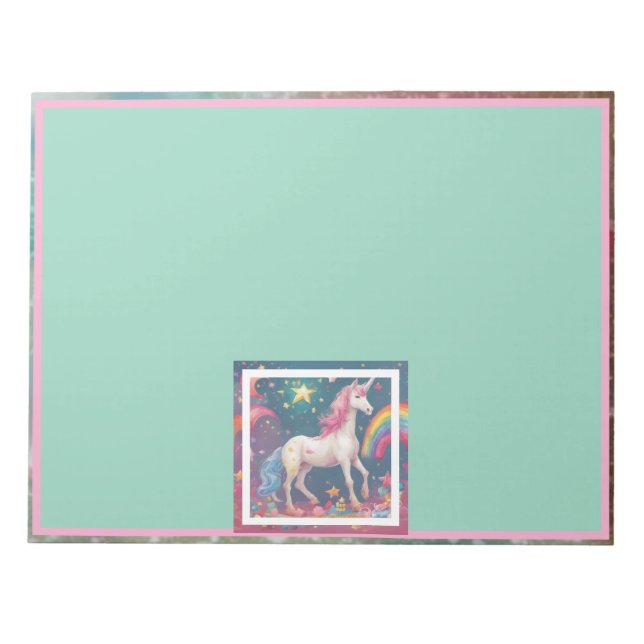 Unicorns Dreams Notepad Notizblock (Vorderseite)