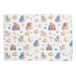 Unicorns & Fairytale Castle - Fantasy Design Kissenbezug