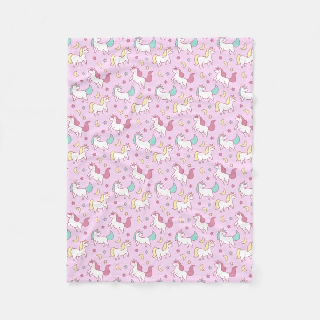 Unicorns Fleece Blanket (Vorderseite)