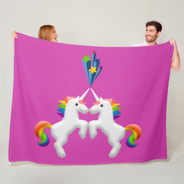 Unicorns Fleecedecke