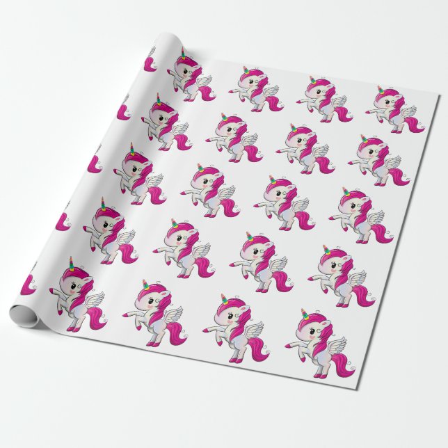 Unicorns Geschenkpapier (Ungerollt)