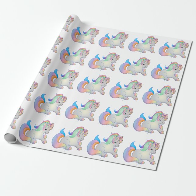 Unicorns Geschenkpapier (Ungerollt)