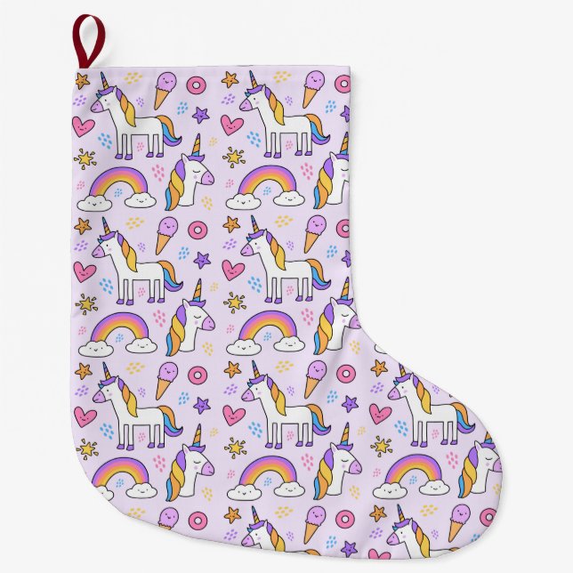 Unicorns Großer Weihnachtsstrumpf (Vorderseite)