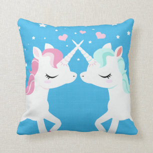 Unicorns in der Liebe Kissen